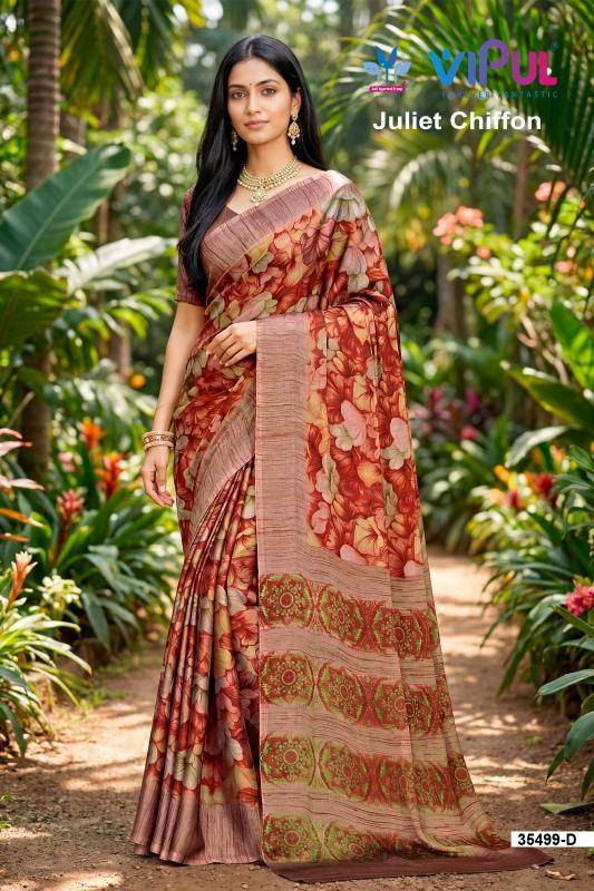Vipul 35499 julliet chiffon Saree suppliers in Mumbai